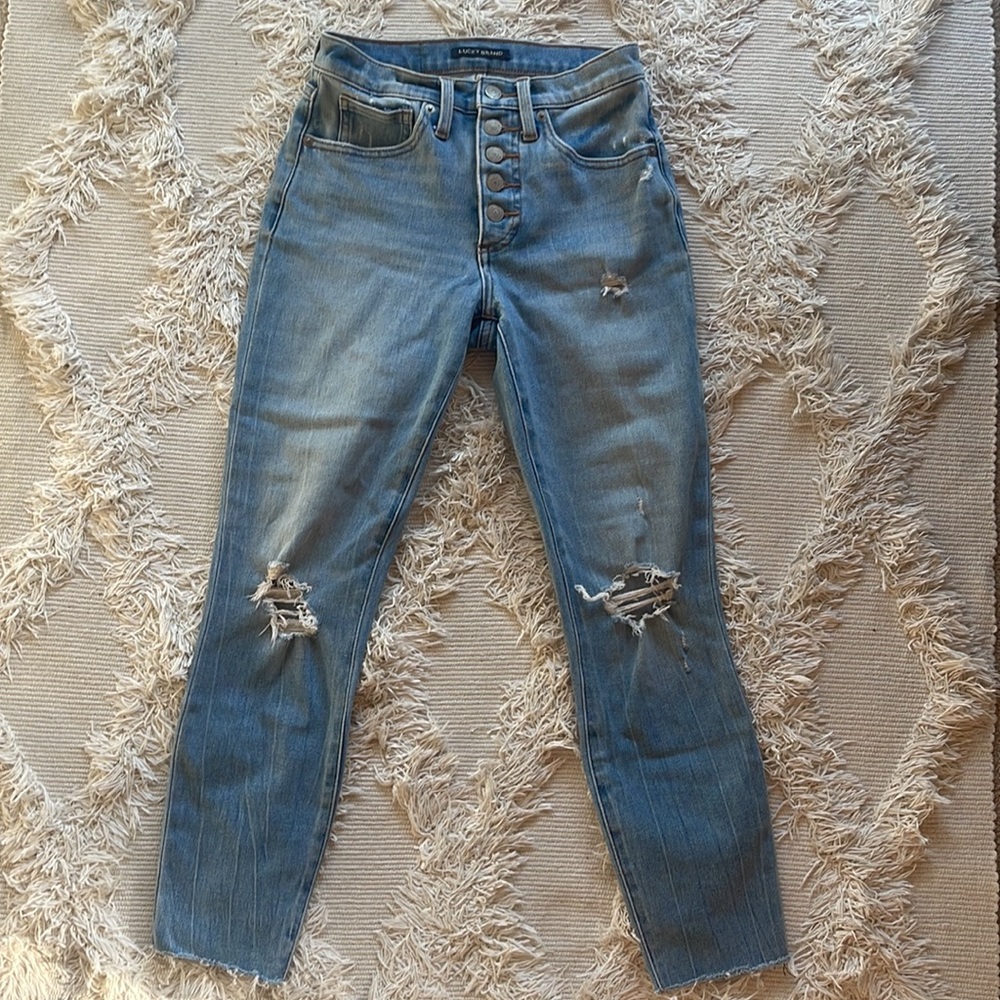 Lucky Brand High Rise Crop Bridgette Jean